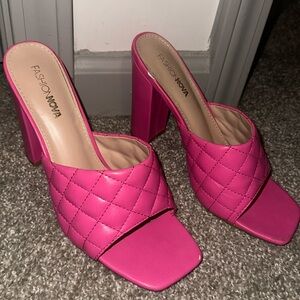 Fashion nova pink heels